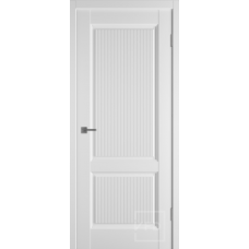 Дверь межкомнатная ВФД Элегант 2ВР Эмалекс белый, глухое полотно